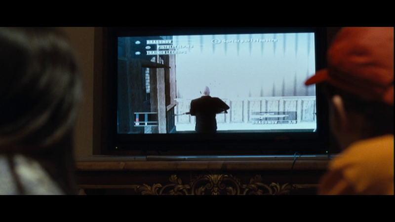 Did the real like organization inspire the game in this universe or the other way around? Having seen 47 for real just after this scene cut away the two guys brains exploded...